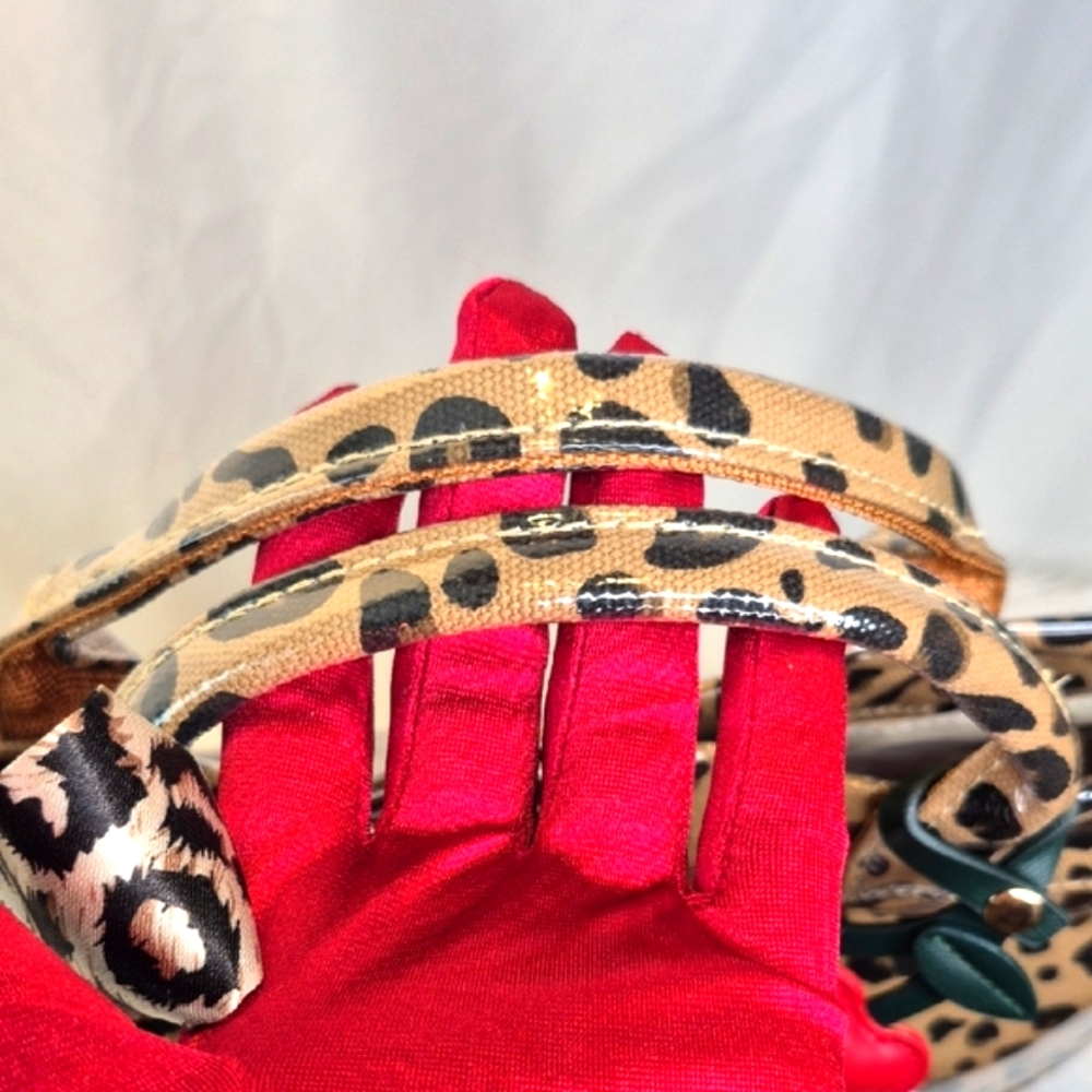 Leopard Print Tote Bag with Bow Accent - Picture 14 of 17